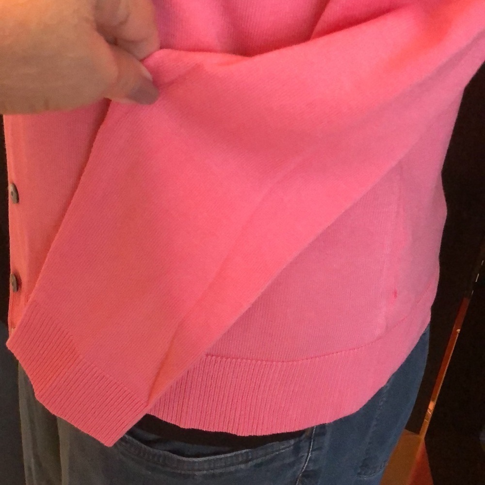 CHARTER CLUB CARDIGAN Lightweight SWEATER in Coral NWOT sz L - Picture 3 of 5